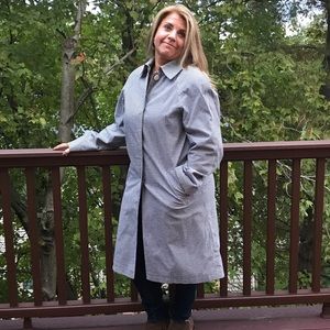 Panache Gingham Trench Coat